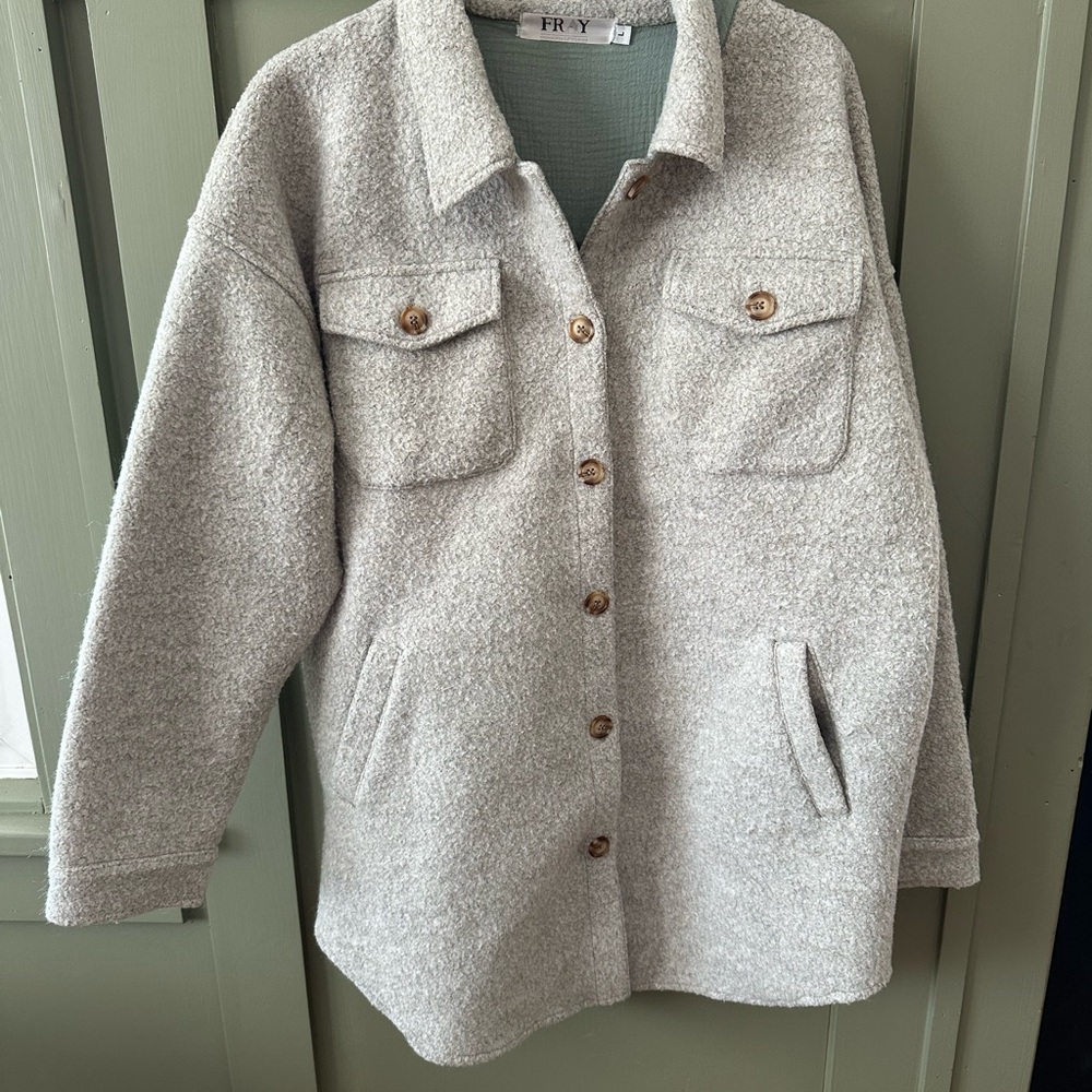 Light grey Button-Front Shackleton